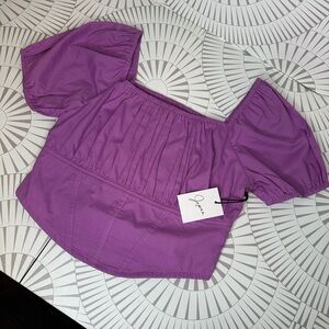 Purple crop top